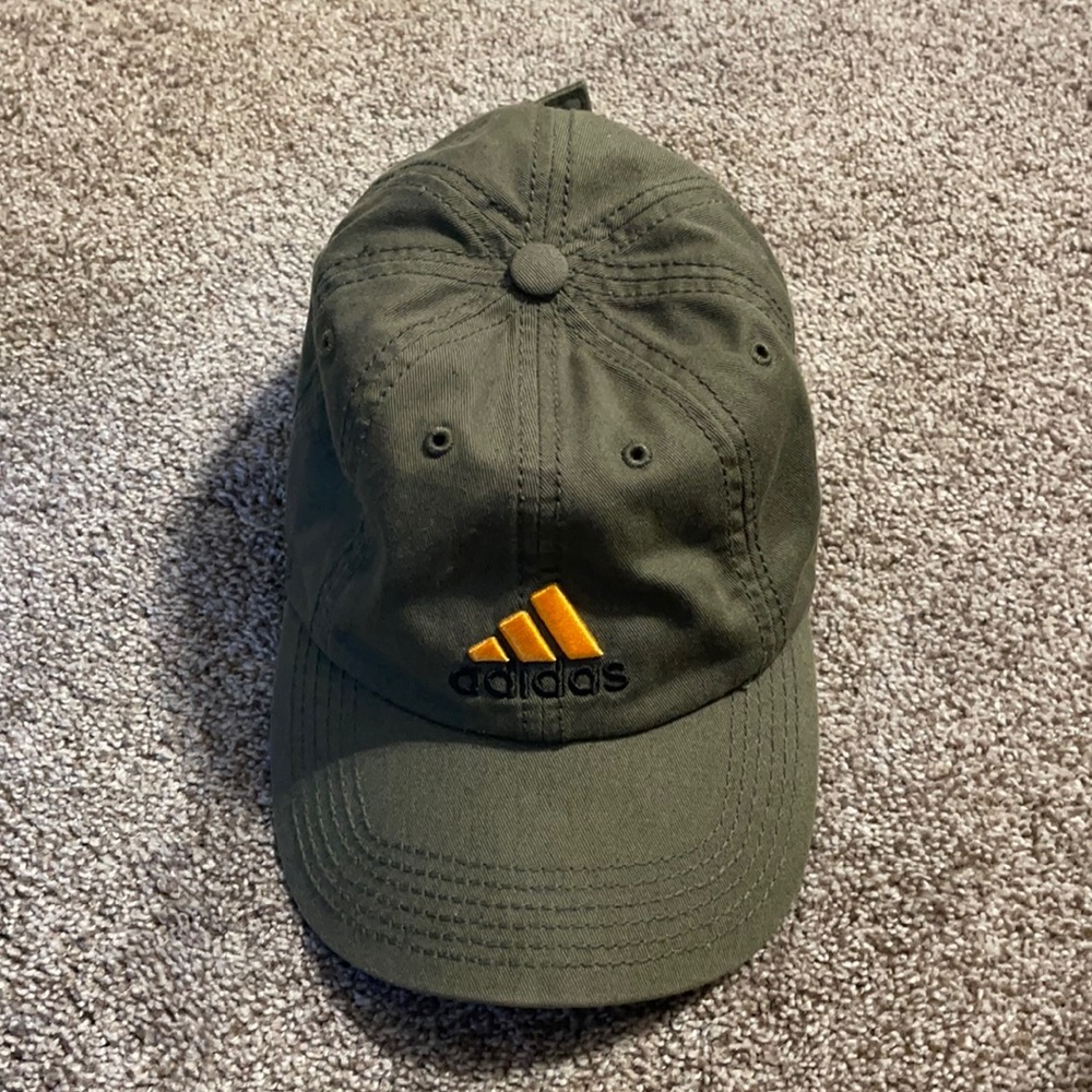 Adidas Army Green Strap Back Dad Hat